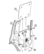 55369230AC - : Rear Door Glass Lower Channel, Right for Jeep: Commander Image