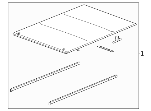 Exterior Trim - Pick UP Box for 2024 Chevrolet Silverado 2500 HD #4