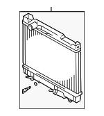1770052D21 - Cooling System: Radiator for Suzuki Image
