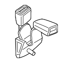 9J1857740B - Electrical: Center Buckle for Porsche: Taycan Image