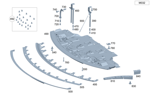 Engine Compartment Panelling, Gasoline Vehicles for 2021 Mercedes-Benz AMG GT Black Series #0