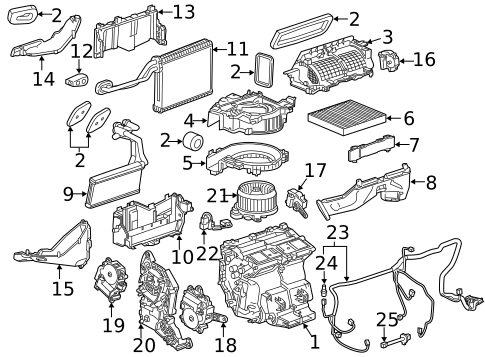 Evaporator & Heater Components for 2019 Cadillac CTS #2