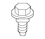90109A0061 - Body: Inner Grille Bolt for Toyota Image