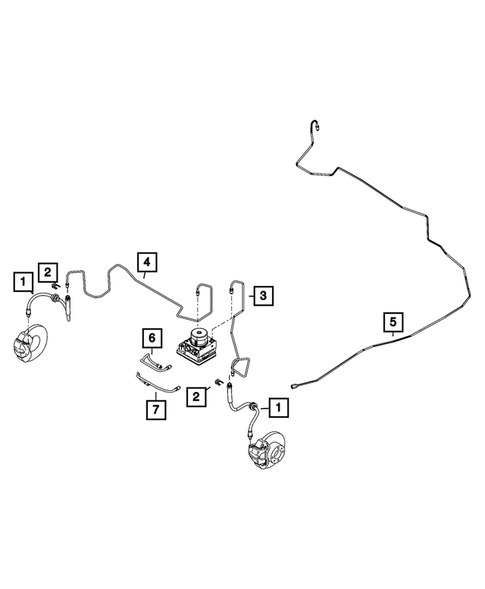 Hydraulic Control Unit, Brake Tubes and Hoses for 2024 Dodge Hornet #3
