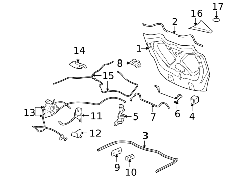 Lid & Components for 2008 Pontiac Solstice #0