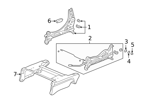 Tracks & Components for 2005 Acura MDX #3
