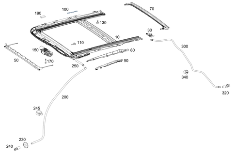 Tilting/Sliding Roof Frame for 2026 Mercedes-Benz E53 AMG #0
