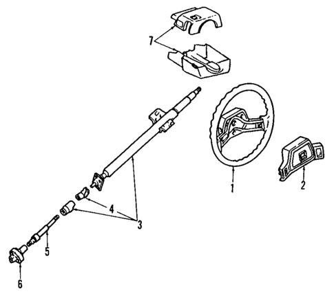 Steering Wheel for 1989 Mazda B2200 #0