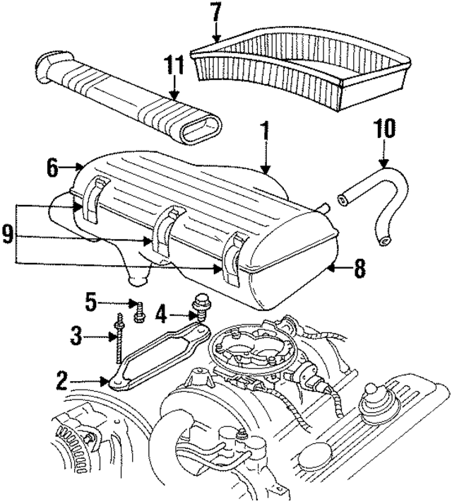53030353AB - Engine: Air Cleaner Assembly Bracket for Mopar Image