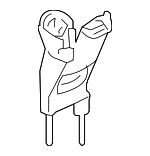 15251376 - Engine: Rear Trans Mount Mount Bracket for Chevrolet: Malibu | Pontiac: G6 | Saturn: Aura Image