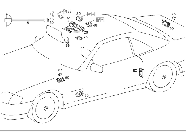185453728 - Electrical System: Plug for Mercedes-Benz Image image