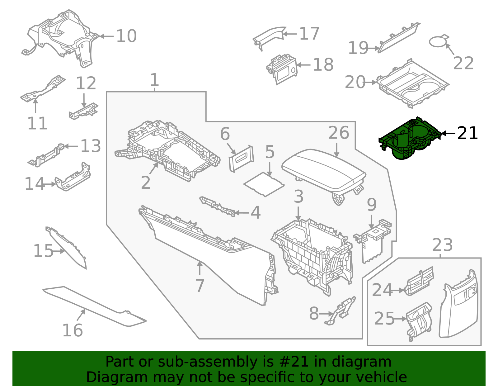DFR5-64-39X - Console Cup Holder 2020-2025 Mazda CX-30 | Mazda-Parts