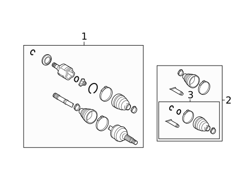 Drive Axles for 2012 Toyota Highlander #1