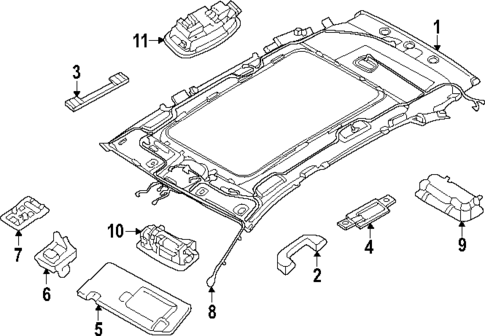 Interior Trim - Roof for 2025 Hyundai Tucson #1