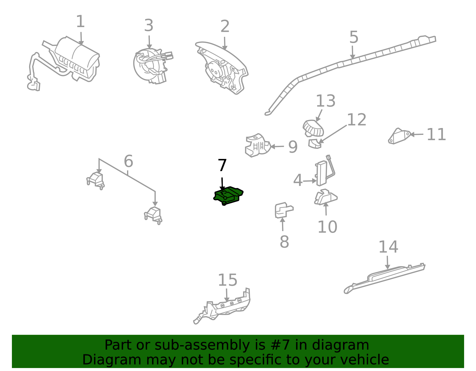89170-60290 - Air Bag Control Module 2008-2011 Toyota Land Cruiser ...