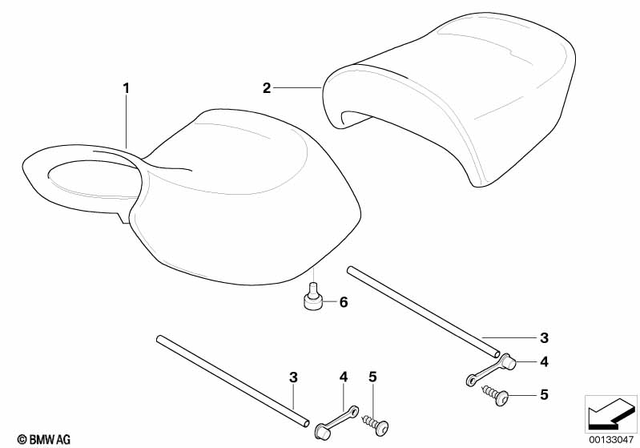 52531236128 - Ergonomics &amp; Comfort: Bump Stop - H=10 for BMW-Motorrad Image