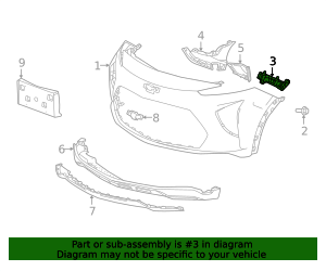 Driver Side Front Bumper Fascia Guide 42766653 GM | GMPartsDirect.com