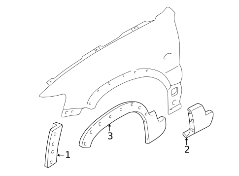 Exterior Trim - Fender for 2005 Ford Escape #0