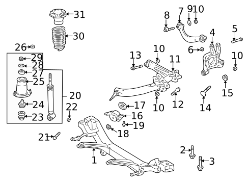 Rear Suspension for 2005 Toyota Celica #0