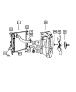 6505442AA - Cooling: Hex Head Screw And Washer for Dodge: Dakota, Durango, Ram 1500, Ram 2500, Ram 3500 | Ram: Dakota Image
