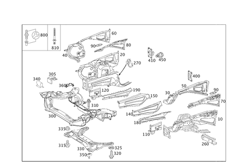 Wheelhouse, Front Subframe for 2007 Mercedes-Benz E320 #0