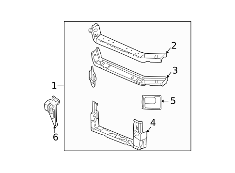Radiator Support for 2004 Buick Regal #0