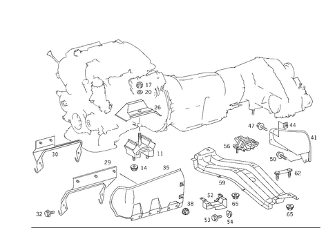 Engine Suspension for 2003 Mercedes-Benz ML55 AMG #1