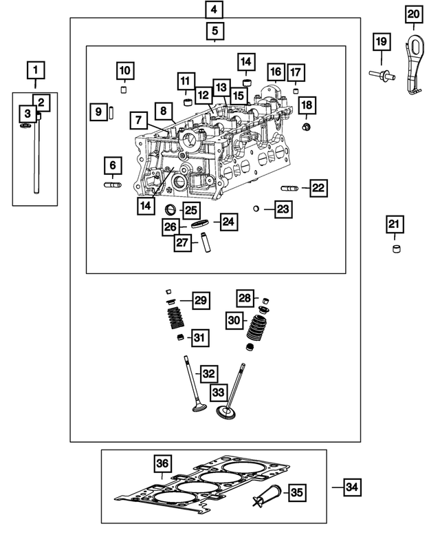 2212433000 - 2.4L Gas; Engine: Dowel for Mopar Image