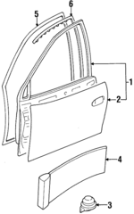 9147257 - : Outer Panel for Cadillac: Catera Image