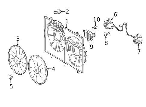 Cooling Fan for 2018 Toyota Sienna #0