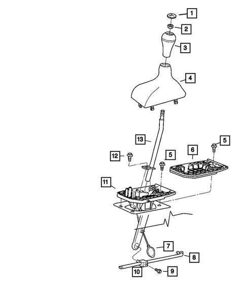 Gearshift Controls and Related Parts for 2010 Dodge Ram 3500 #0
