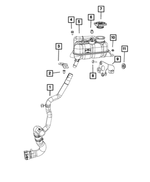 52014688AC - Cooling: Radiator Outlet Hose for Fiat: 500 Image