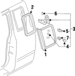 8125439400 - : Side Glass for Isuzu Image