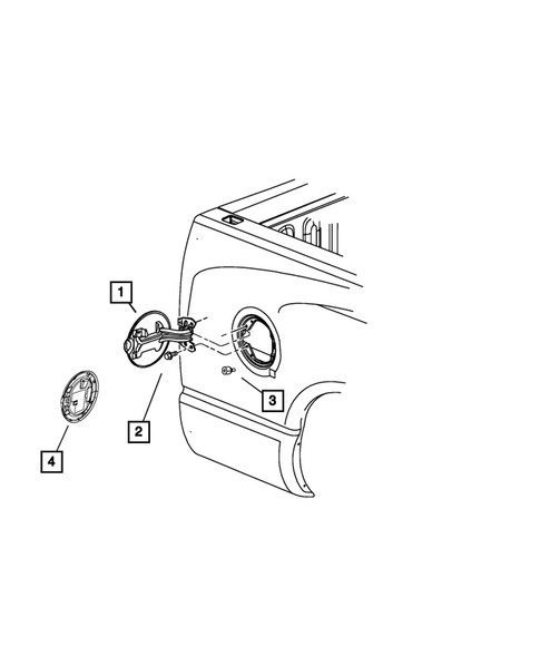 Pick-up Box and Fuel Filler Door for 2014 Ram 3500 #8