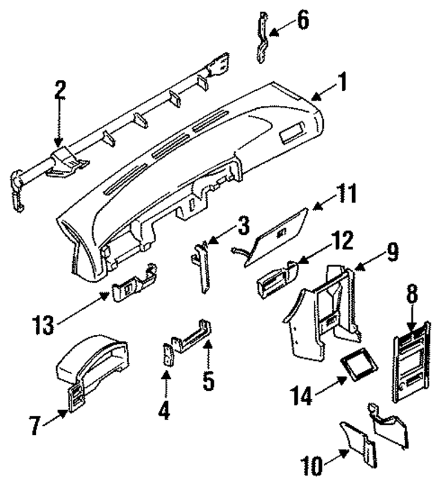 6810865Y00 - : Lower Panel for Nissan: NX, Sentra Image
