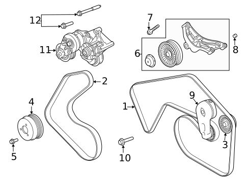 Belts & Pulleys for 2022 Land Rover Defender 90 #0