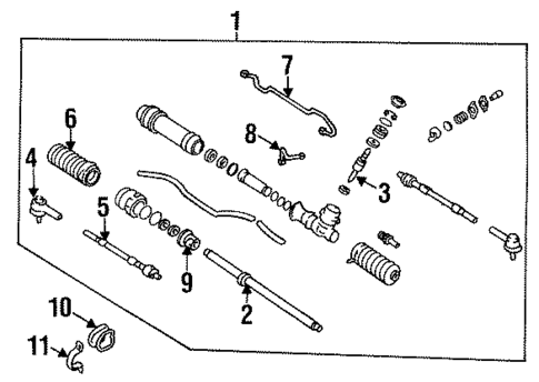 Steering Gear & Linkage for 1985 Nissan Maxima #0
