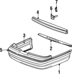 F5MY17K835A - Body: Bumper Cover for Mercury: Grand Marquis Image