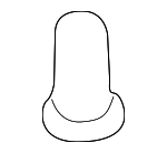 51138124389 - Body: Lid Trim Grommet for BMW: 318i, 323i, 325i, 328i, 525i, 525iT, 530i, 740i, 740iL, 750iL, M3 Image