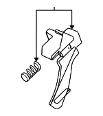 540313S5A82 - Body: Release Lever for Acura Image