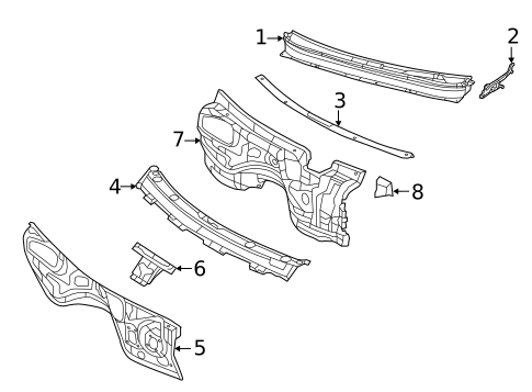 Cowl for 2014 Jeep Grand Cherokee #0