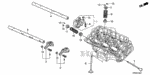 14633R70A01 - Engine: SHAFT, RR. IN. ROCKER for Honda Image