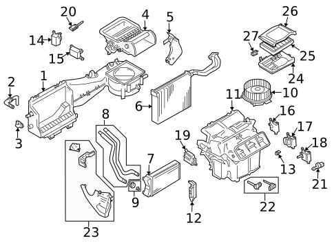 HVAC Case for 2005 Audi A4 Quattro #0
