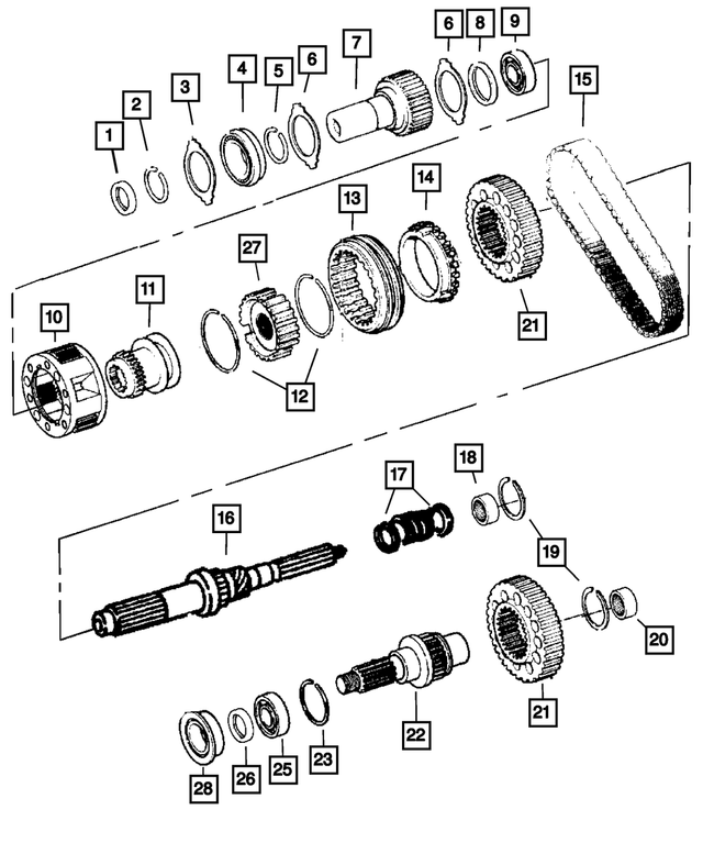 5072458AA - NV243; Transfer Case: Input Gear Bearing for Mopar Image