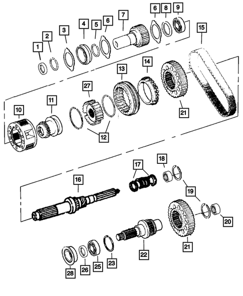 Gear Train for 2011 Ram Dakota #0