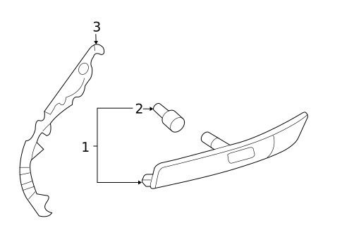 Side Marker Lamps for 2007 Ford Fusion #0