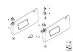 51163404034 - : Sun Visor Bracket for BMW Image