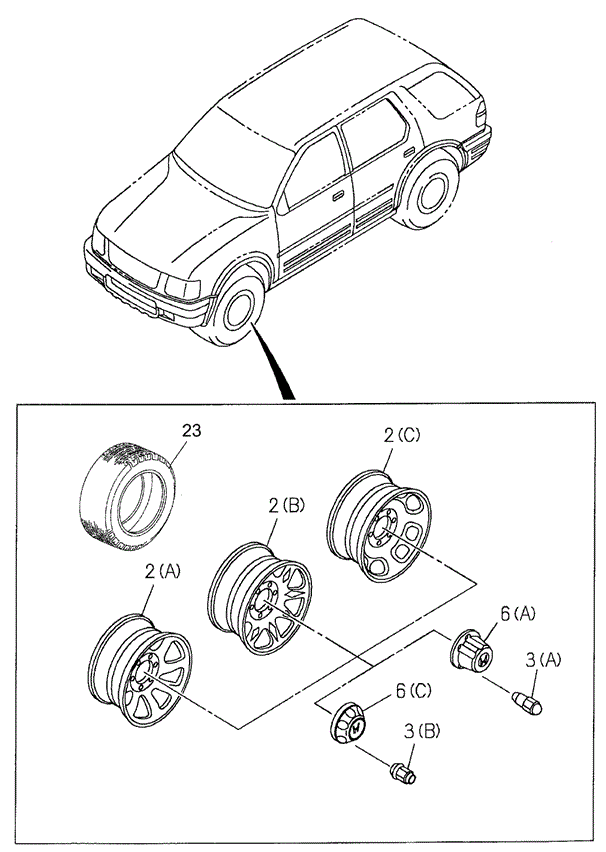 Wheels for 2002 Honda Passport #0