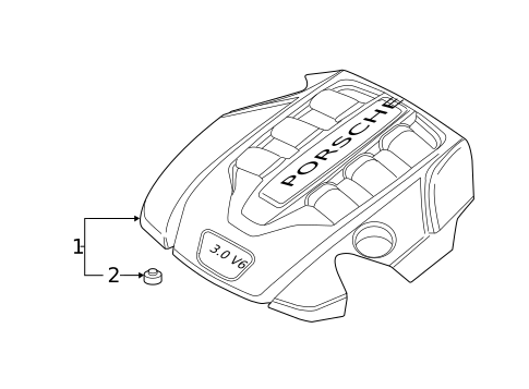 Engine Appearance Cover for 2015 Porsche Panamera #0