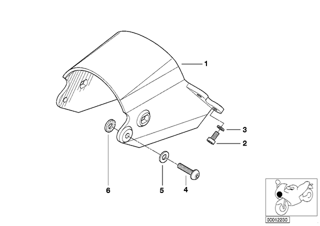 63122306421 - : Headlight Bracket for BMW-Motorrad Image